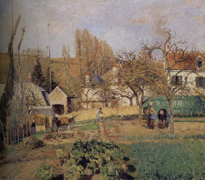 Camille Pissarro Loose multi-tile this Ahe rice Tash s vegetable garden Spain oil painting art